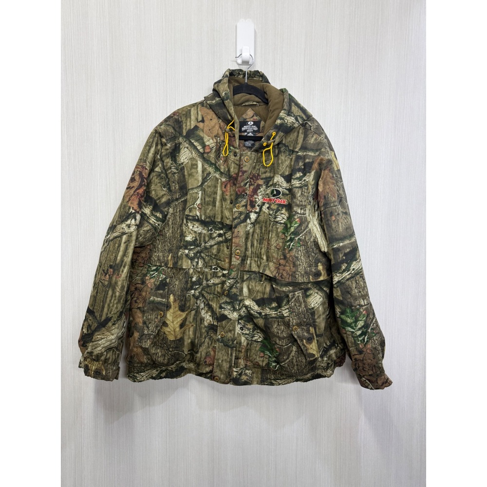 Mossy Oak Break-Up Infinity Camo Hunting Jacket Mens 3XL Full Zip Hooded Coat